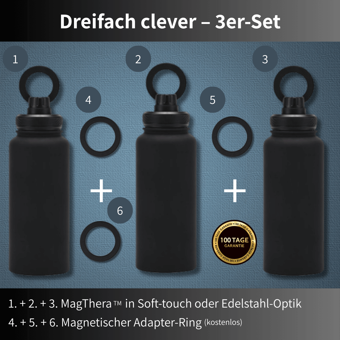 MagThera™ - Innovative Trinkflasche mit magnetischer Smartphone-Halterung