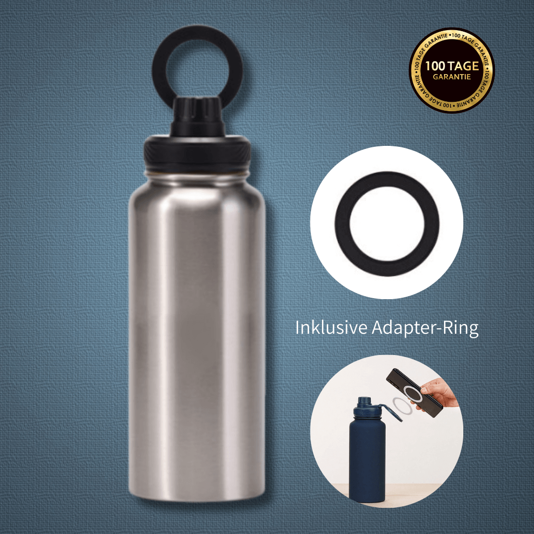 MagThera™ - Innovative Trinkflasche mit magnetischer Smartphone-Halterung