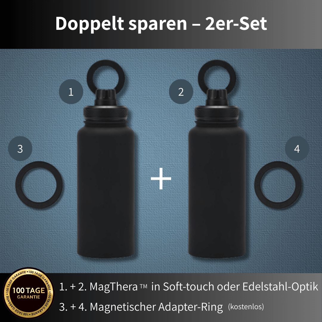 MagThera™ - Innovative Trinkflasche mit magnetischer Smartphone-Halterung